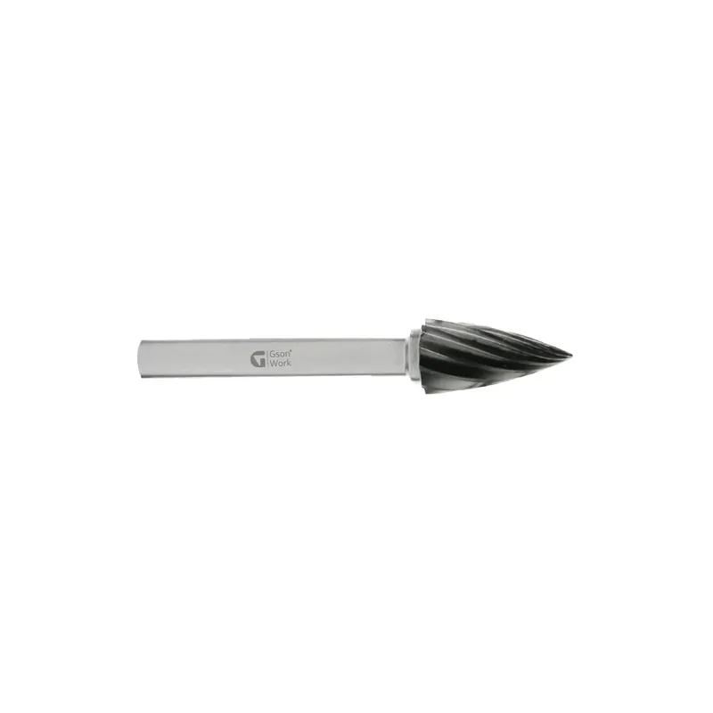 Hårdmetallfräs INOX Spetsig Träform 10 x 20 x 6 mm (G) Nyhet
