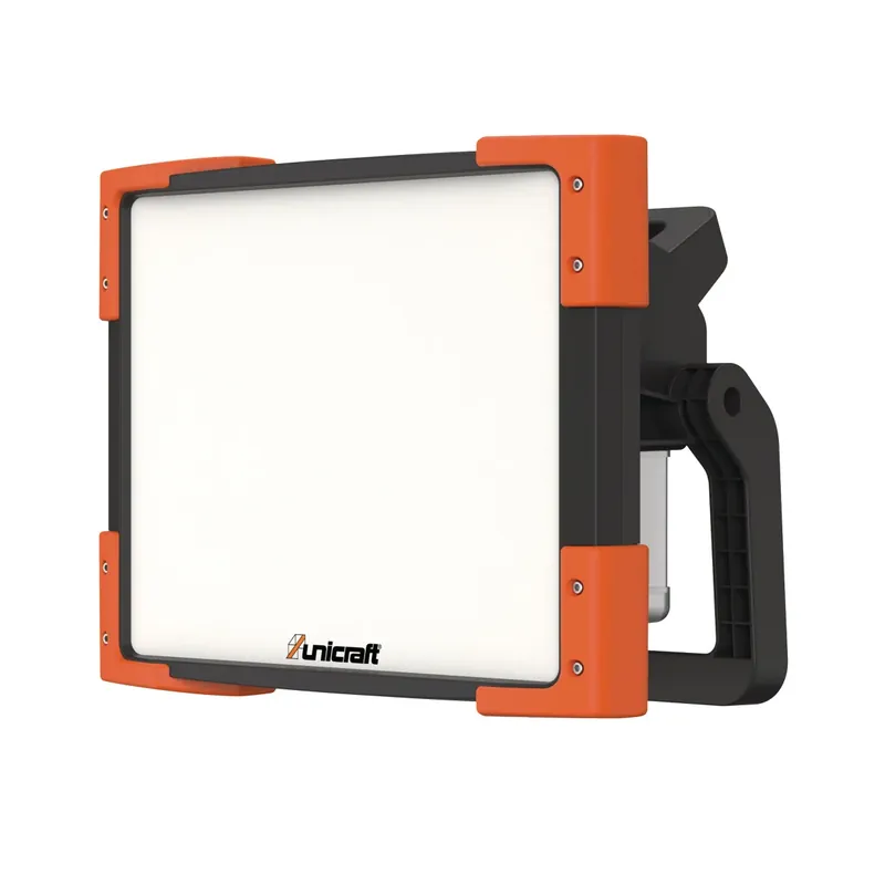 LED-byggstrålkastare Hybrid 10 000 lm – Unicraft LBS 10000 AC/DC Beställ idag
