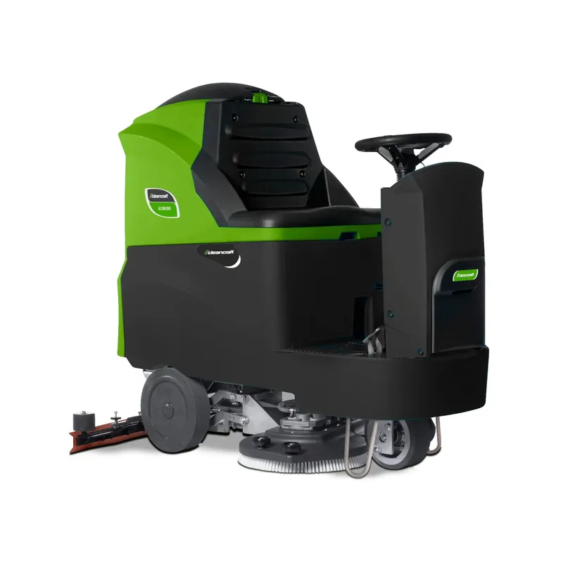 Kampanjpris Cleancraft ASSM 850 – Kraftfull åkbar skurmaskin med två skivborstar