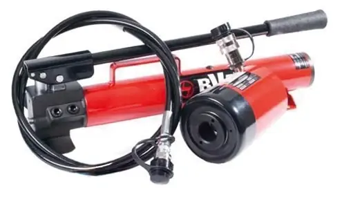 BVA Hålcylinderkit 30 ton, slaglängd 155 mm handpump Rabatter